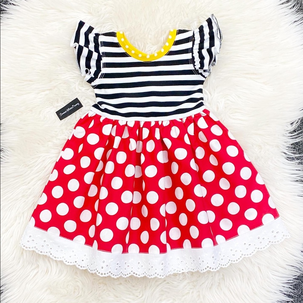 Minnie red dress, 12m
